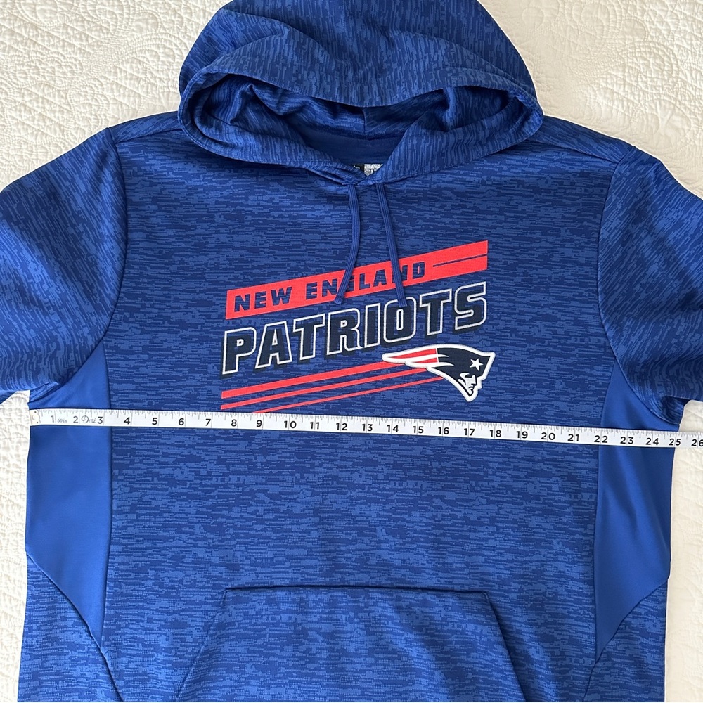NFL Team Apparel New England Patriots Pullover Hoodie Sweatshirt Size Large - Picture 5 of 8